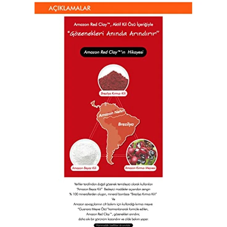 Missha Amazon Red Clay™ Tiefenreinigungsschaum, 120 ml Gesichtsreiniger mit antioxidativen Eigenschaften und talgregulierender Wirkung – Bild 4