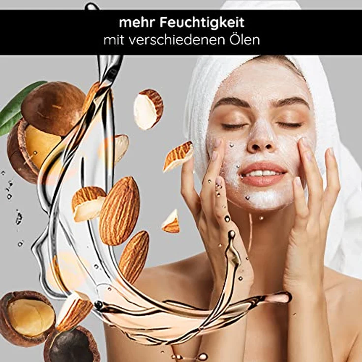 RAU Cosmetics Regenerierende Gesichtsmaske - Beta Glucan Recovery Mask 50 ml - Masken Beauty Gesicht - Gesichtsmaske Entspannung mit Squalan, Panthenol, Mandelöl - Maske für trockene Haut reife Haut – Bild 3