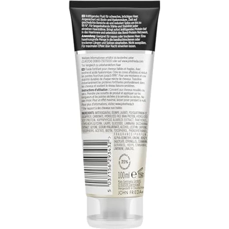 John Frieda PROfiller+ Kräftigendes Super Fluid 100 ml für feines, dünnens Haar – Bild 2