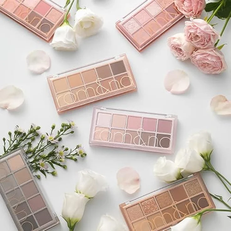 rom&nd Better Than Palette (5Colors) 7.5g, Lidschatten mit ultrafeinen Partikeln in 04 STAUBIGER NEBEL GARTEN, matt und glitzernd – Bild 5