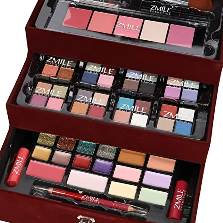ZMILE Cosmetics Kosmetik-Koffer 'Beauty Case Velvety' (dark berry) - Vegane Kosmetik – Bild 2