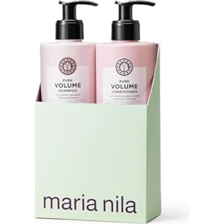 Maria Nila Pure Volume Shampoo & Conditioner Set, Vitamin B5 für Volumen bei dünnem Haar, 100% vegan & sulfat-/parabenfrei, 2 x 500 ml – Bild 2