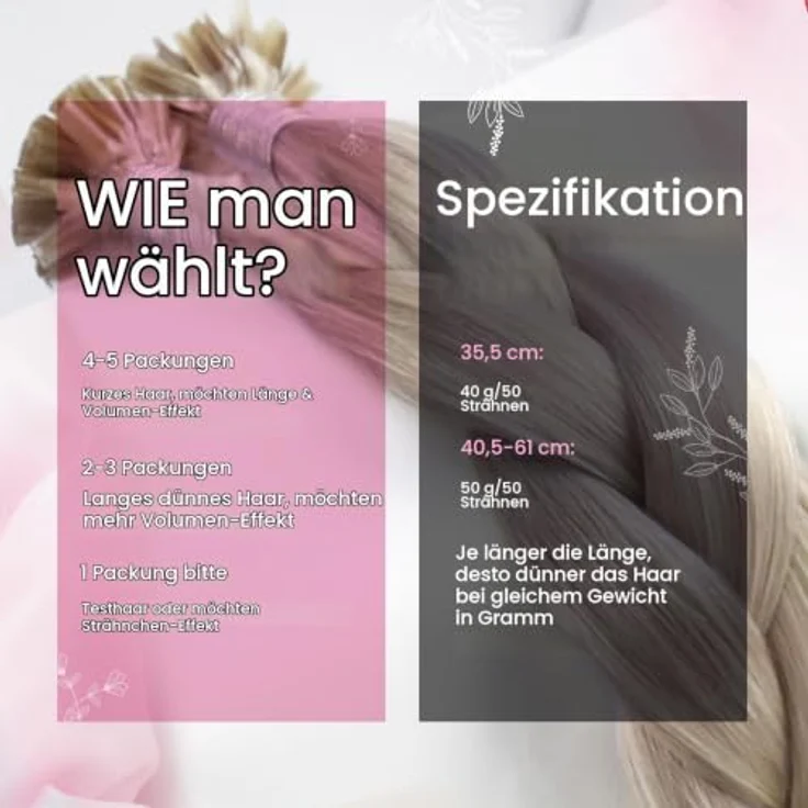 Moresoo U Tip Haarverlängerung, 45 cm Echthaar Extensions in Aschblond mit Keratin Bondings, 50g – Bild 3