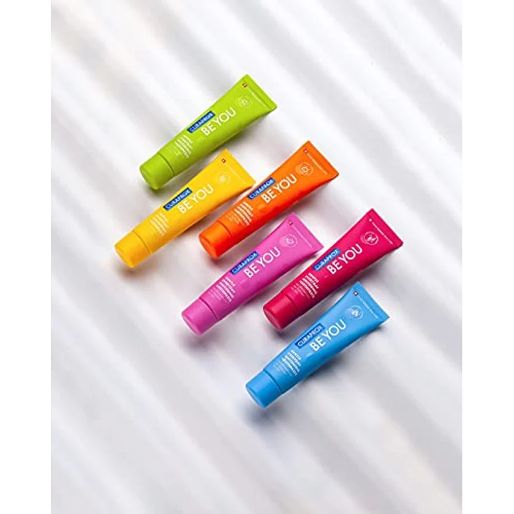 Curaprox Be You Gin Tonic Whitening-Zahnpasta mit Geschmack von Gin Tonic und Kaki, mit Menthol, vegan, 950 ppm Fluorid, RDA 50, rot, 60 ml – Bild 4