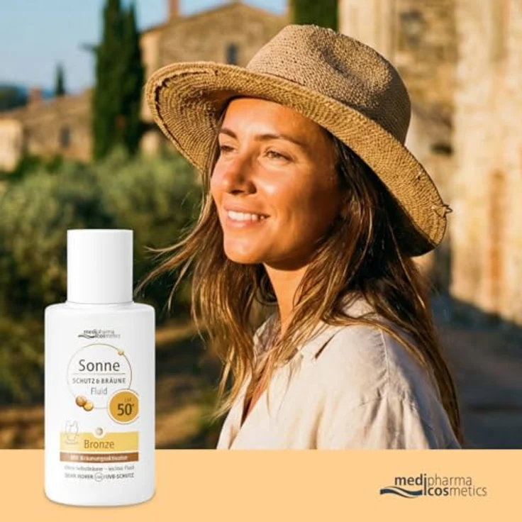 Dr. Theiss SONNE Schutz & Bräune Fluid bronze LSF 50+, 50 ml, hochwirksamer UV-Schutz für bronzene Haut – Bild 3