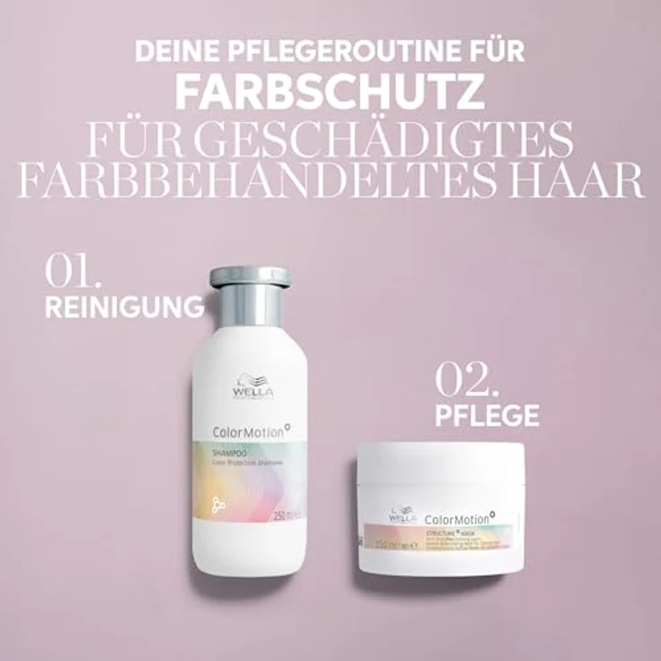 Wella Professionals ColorMotion+ Shampoo, 500 ml, zum Schutz gefärbter Haare, verlängert die Haltbarkeit der Haarfarbe und stärkt Haarfasern – Bild 7