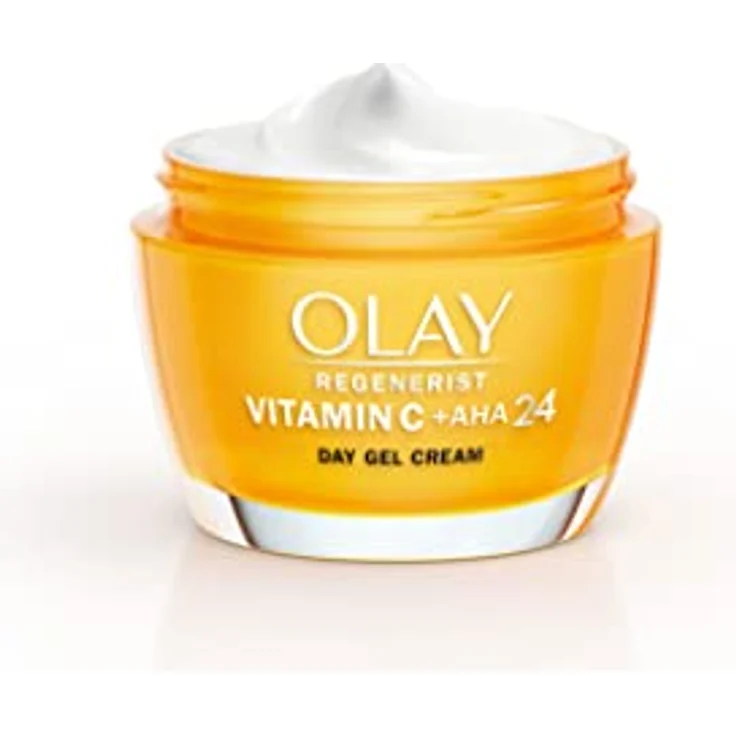 Olay Regenerist Tagescreme mit Vitamin C und AHA 24, 50ml - feuchtigkeitsspendendes Gel für strahlende Haut – Bild 2