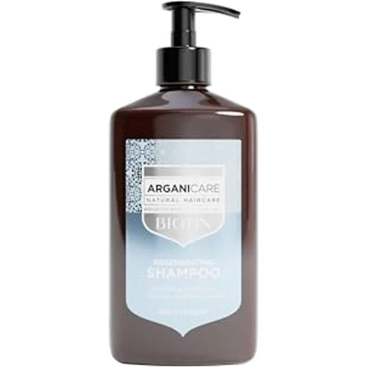 Arganicare Regenerierendes Shampoo mit Biotin, angereichert mit Arganöl, stärkt und nährt, gestärktes Haar und voller Vitalitäten, 400 ml, hergestellt in Frankreich – Bild 1