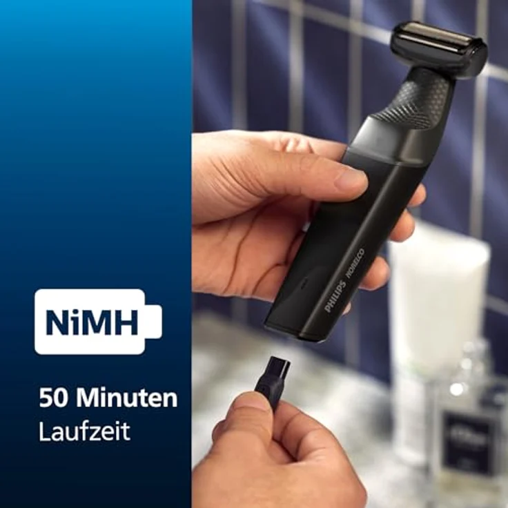 Philips Bodygroom Series 3000 Trimmer Körper Ganzkörperpflege Laufzeit BG3017/01, Körperhaartrimmer für Herren mit präzisem Schnitt & ergonomischer Form – Bild 7