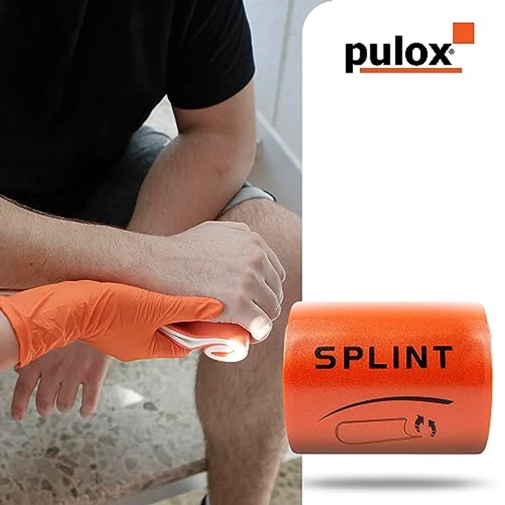 pulox Erste-Hilfe-Set 2er-Set Splint-Schienen - Roll-Splint Immobilisationschiene, Universalschiene 91,5 x 11 cm, wiederverwendbar, Rettungsschiene, Polyethylen, blau – Bild 6