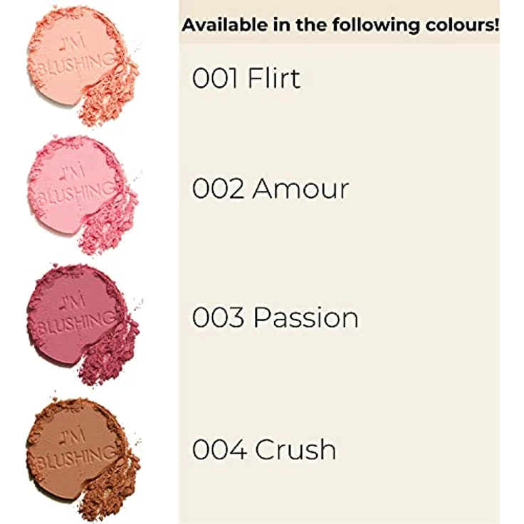 Gosh I'm Blushing Puderrouge Farbton 001 Flirt, 5,5 g, Rouge mit leichter Textur für einen natürlichen Wangenlook – Bild 4