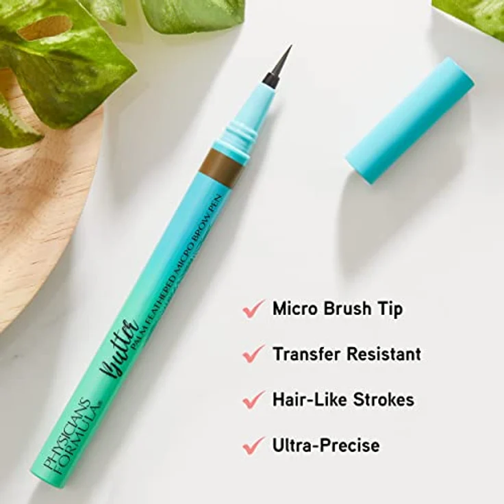 Physicians Formula Butter Palm Feathered Micro Brow Pen, Augenbrauenfarbe mit Keratin und Buttersorten, 0,5 ml – Bild 4