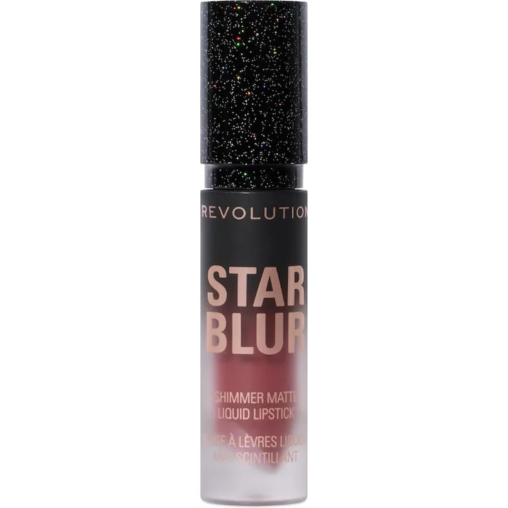 Revolution Star Blur Shimmer Matte Liquid Lipstick, Lippenstift mit glitzerndem Finish in MOONLIT ROSE, 3,5 ml