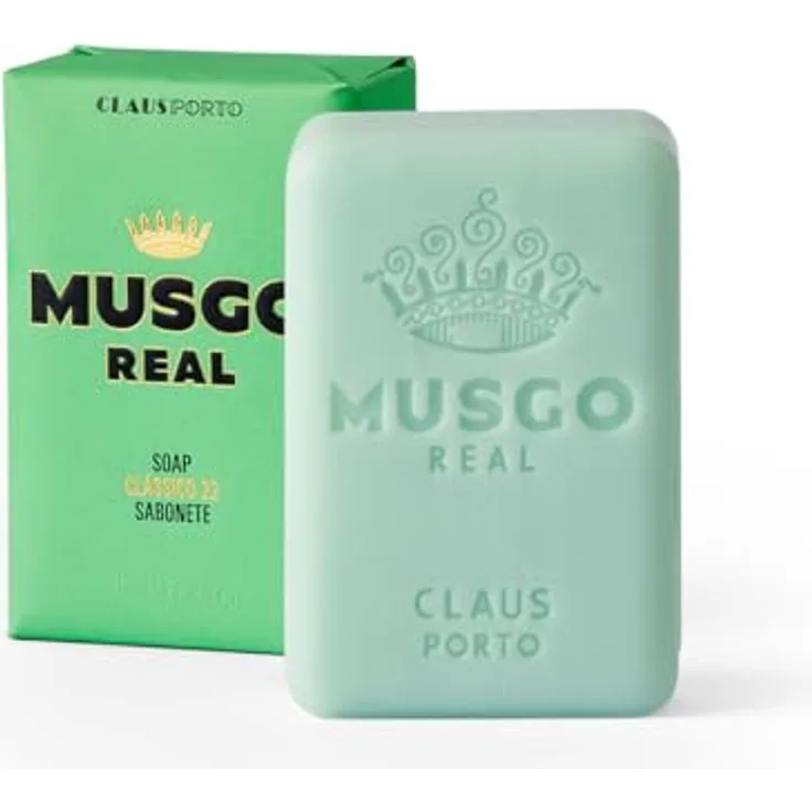 Musgo Real Körperseife, 160 g, auf pflanzlicher Basis mit Walnussöl, handverpackt, Clássico 22