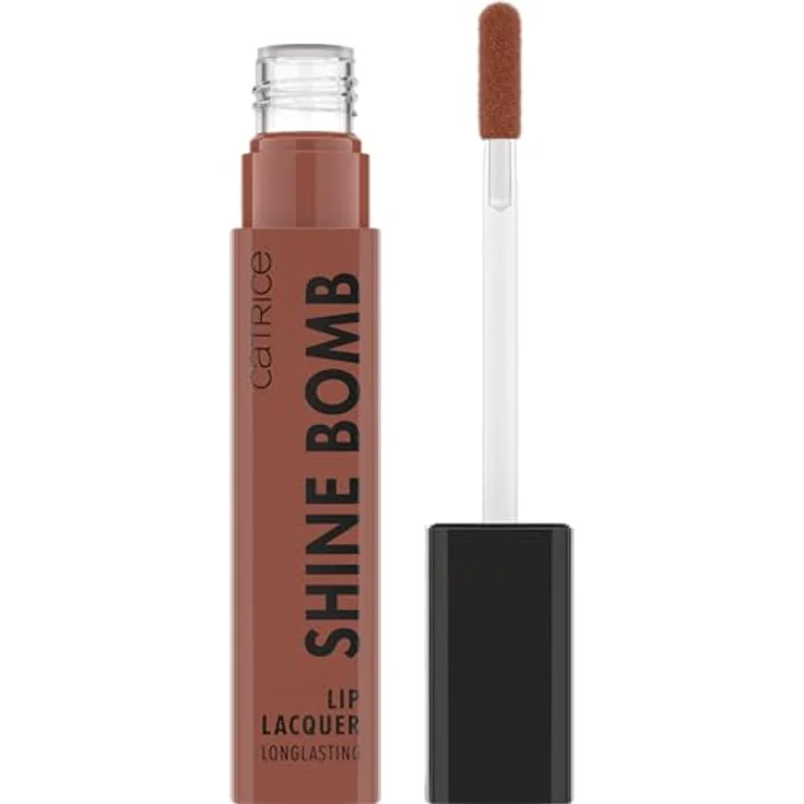 Catrice Shine Bomb Lip Lacquer, Lippenstift, Nr. 070, Braun, langanhaltend, sofortiges Ergebnis, glänzend, farbintensiv, vegan, ölfrei, ohne Parabene, ohne Mikroplastikpartikel, 1er Pack (3ml) – Bild 1