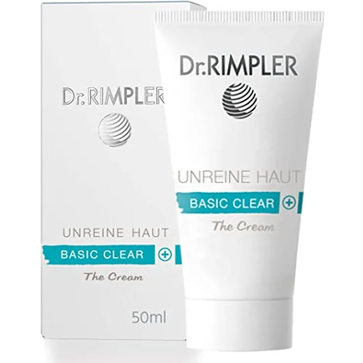 Dr. Rimpler Feuchtigkeitscreme 24-Stunden I Feuchtigkeits-Gesichtscreme für Unreinheiten I Tages- und Nachtpflege, natürlich, 50ml
