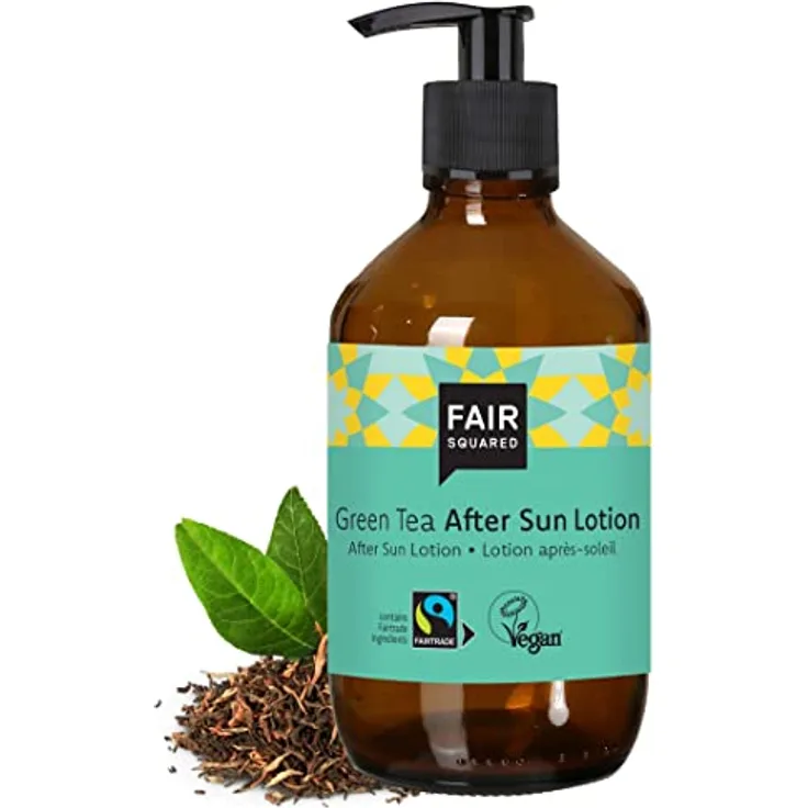 Fair Squared After Sun Lotion 240ml – Beruhigender Greentea – Premium Sonnenpflege Vegan & Fairtrade – Made in Germany