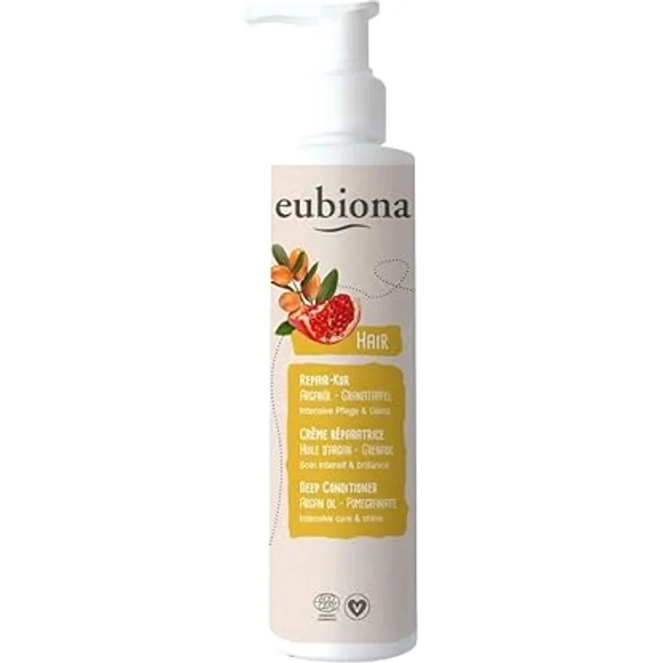 Eubiona Repair-Kur, Arganöl-Granatapfel, 200ml Haarspülung für gepflegtes Haar