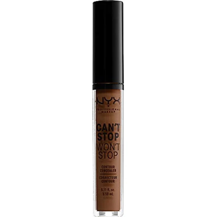 NYX PROFESSIONAL MAKEUP Can't Stop Won't Stop Contour Concealer - wasserfester flüssiger Abdeckstift, 3, 5 ml, Mocha 19 – Bild 5