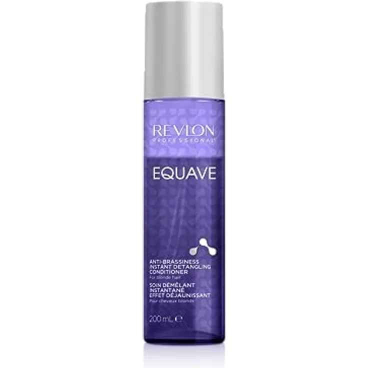 Revlon Professional Equave Anti-Brassiness professioneller, entwirrender Zwei-Phasen Conditioner für blondes, weißes und blondiertes Haar, 200ml