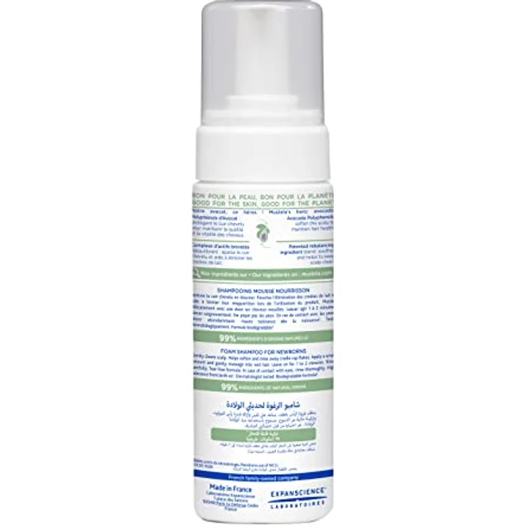 Mustela Foam Shampoo For Newborns 150 ml – Bild 3