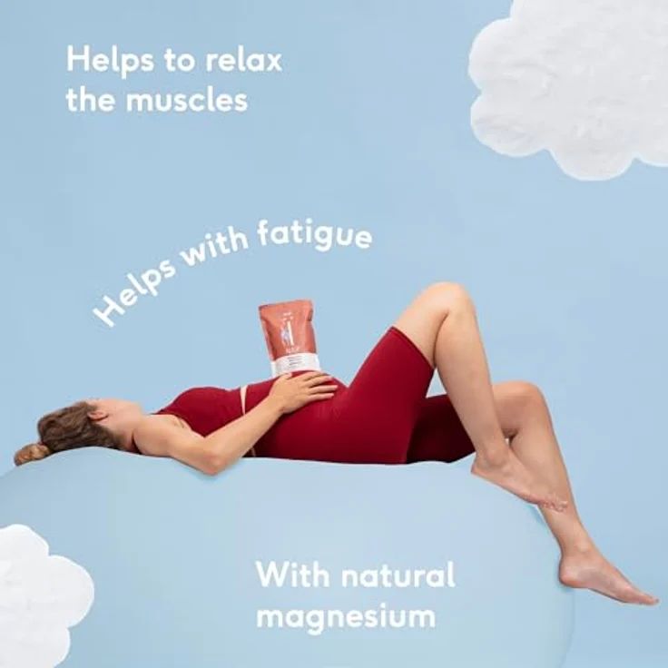 Naïf Magnesium Badesalz - Muskelentspannung - Basenbad zur Entgiftung - Basisches Badesalz - 500g – Bild 2