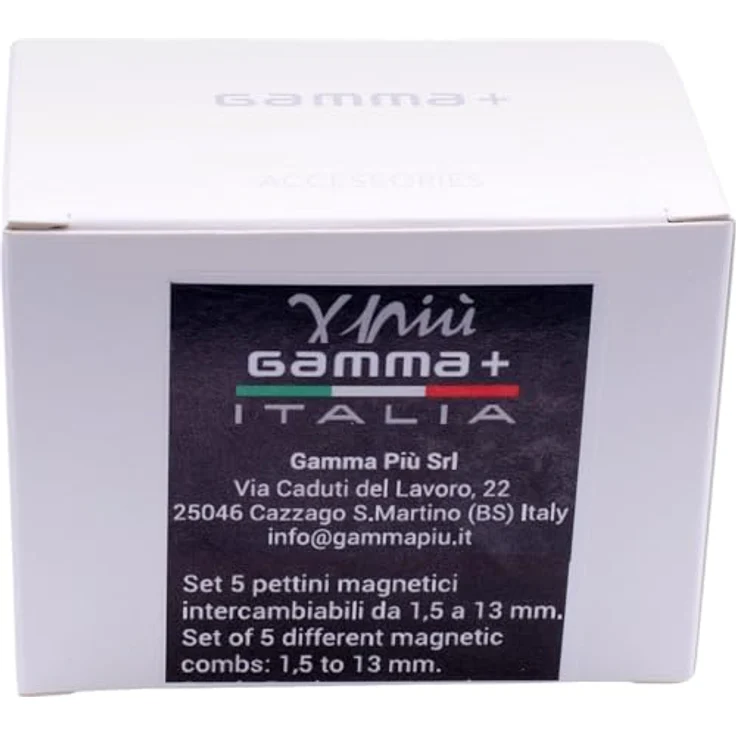 Gamma+ Magnet-Aufsteckkämme, Kammaufsatz Set für Haarschneider Alpha, X-Ergo und Cruiser, 5 verschiedene Längen – Bild 5