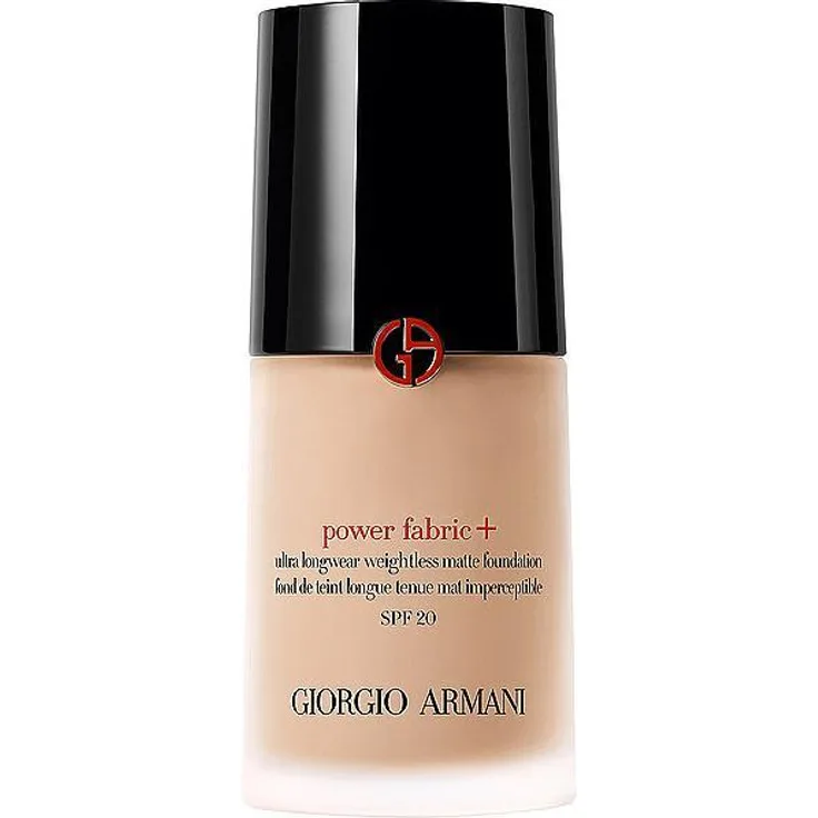 Giorgio Armani Power Fabric Fond De Teint, Foundation mit hoher Deckkraft und SPF 20, 30 ml (Camel)