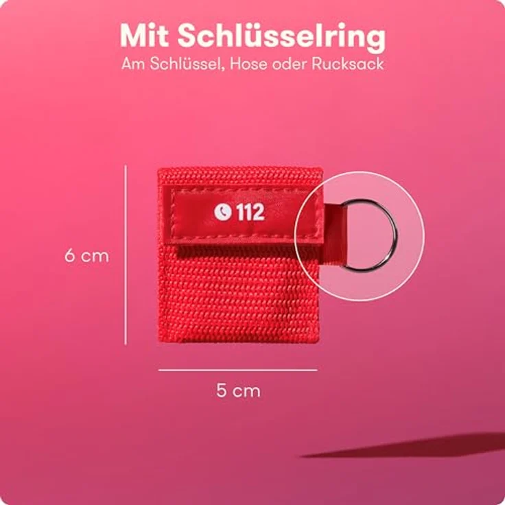 Purahelp Erste-Hilfe-Set Beatmungstuch 12er Set, Hygienischer Mund-zu-Mund Beatmungsschutz mit praktischer Tasche und Schlüsselanhänger – Bild 6