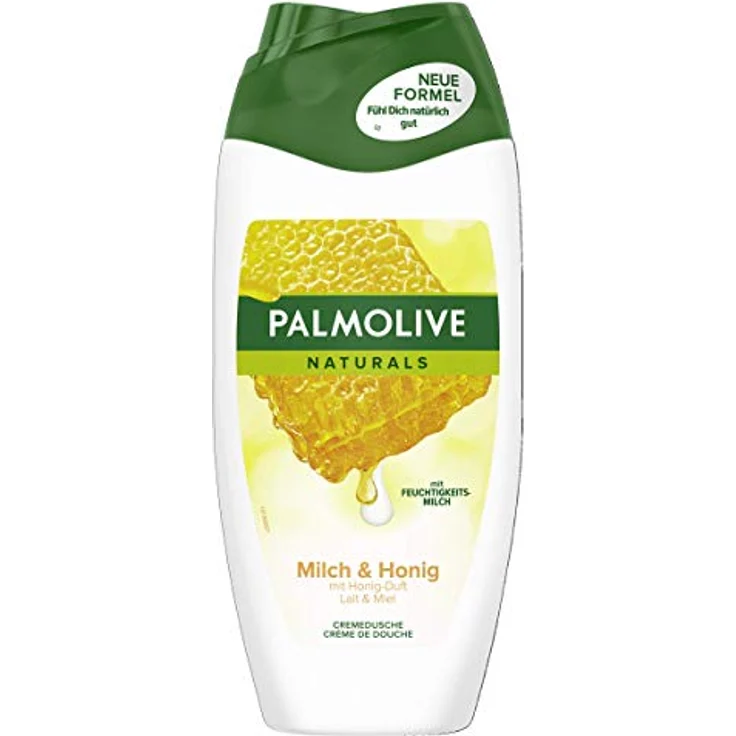 PALMOLIVE Duschgel Naturals, Duschgel Milch und Honig, 250ml, dermatologisch getestet mit Feuchtigkeitsmilch – Bild 1