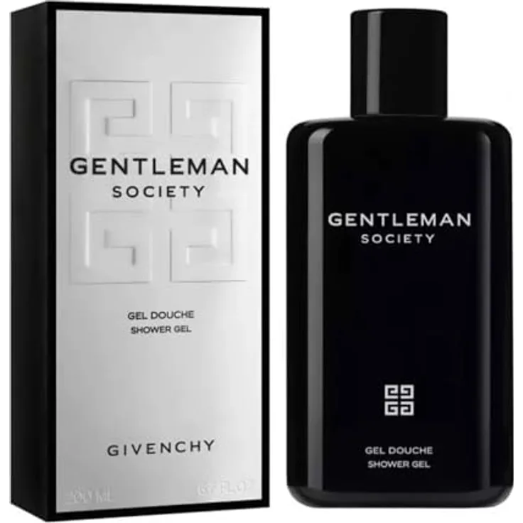 GIVENCHY Gentleman Society Duschgel, feuchtigkeitsspendendes Duschgel mit holzig-blumigem Duft, 250 ml, schwarz