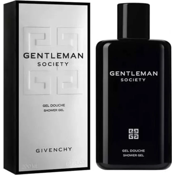 GIVENCHY Gentleman Society Duschgel, feuchtigkeitsspendendes Duschgel mit holzig-blumigem Duft, 250 ml, schwarz – Bild 1