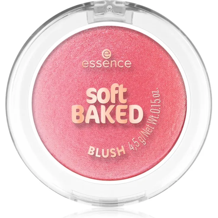 essence Soft Baked Puder-Rouge Farbton Think Pink, 4.5 g, alkoholfrei, vegan und ohne Mikroplastik