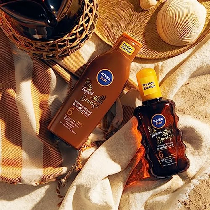 NIVEA SUN Deep Tan Intensive Bräune LSF 6 Sonnenöl 200 ml – Bild 6