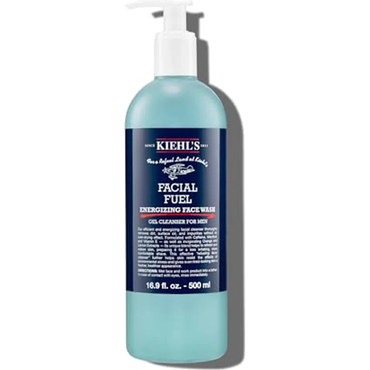 Kiehl's Herrenpflege Facial Fuel Energizing Face Wash 500 ml Tagespflege – Bild 2