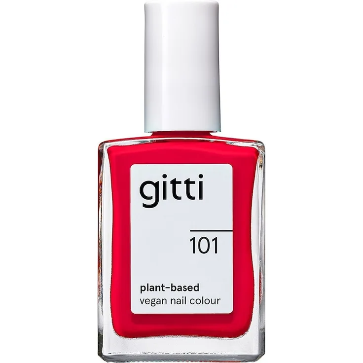 gitti no. 101 Nagellack 15 ml - FIERY RED, hochdeckend und langanhaltend