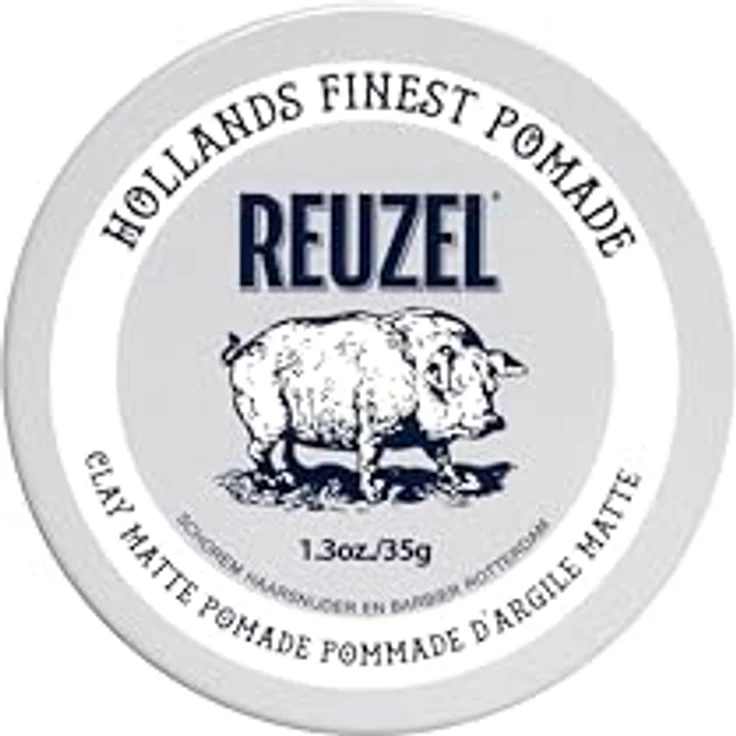 REUZEL Clay Matte Pomade Medium Hold, Haarstyling mit natürlichem mattem Finish, Travel Size 35g – Bild 1