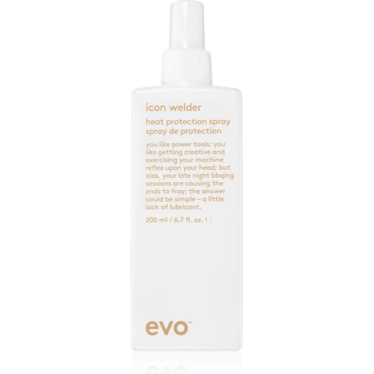 EVO Icon Welder Heat Protection Spray, Hitzeschutz-Spray für das Haar, 200 ml, nährende Formel für flauschigen Schutz