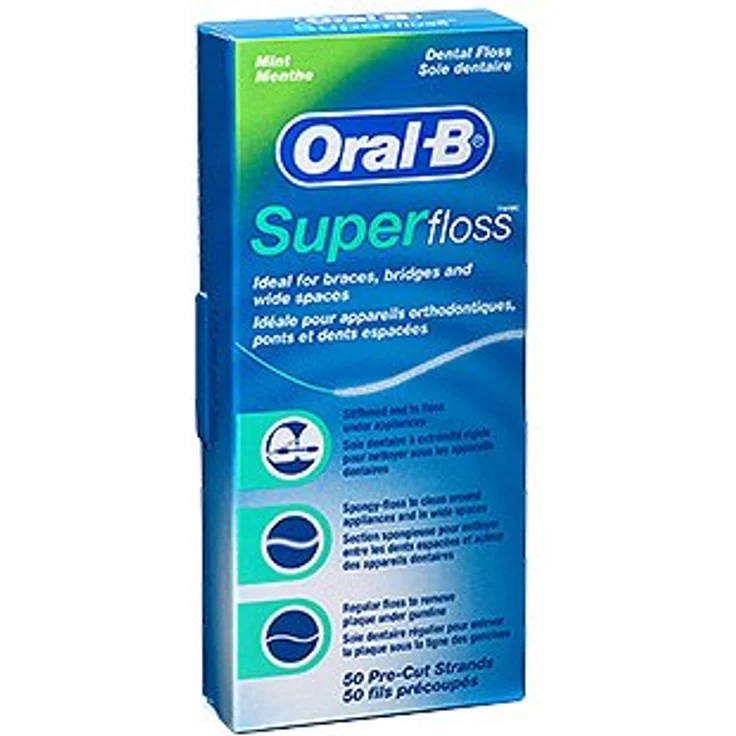 Oral B Zahnseide vorgeschnitten 50 Stück 3er-Pack Zahnseide/Flosser – Bild 2