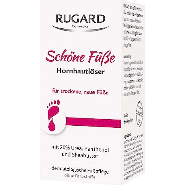RUGARD Schöne Füße Hornhautlöser, 50 ml - Reduziert Hornhaut sanft, mit 20% Urea, Panthenol und Sheabutter – Bild 2