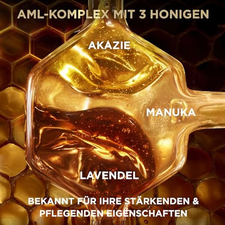 GARNIER Reparierendes Shampoo Honig Schätze, Nachfüllpack für geschädigtes Haar mit Akazienhonig und Bienenwachs, 400 ml – Bild 4