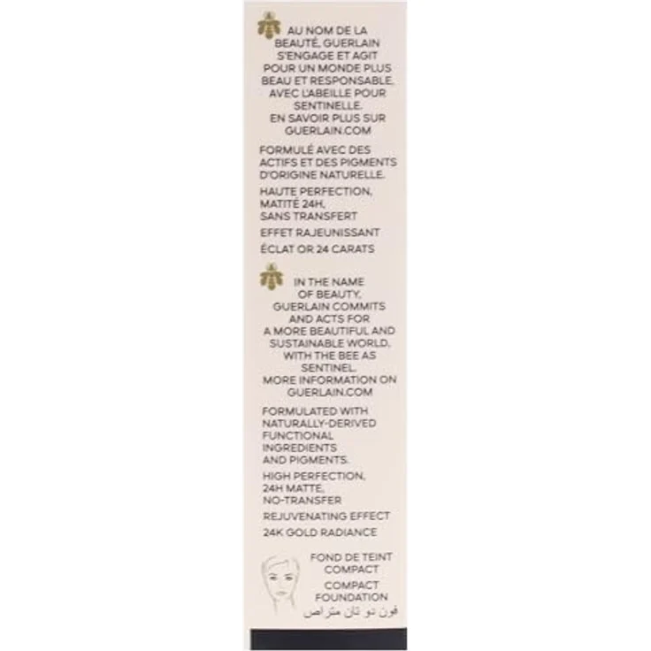 GUERLAIN Parure Gold Skin Control, mattierendes Kompakt-Make-up, Farbton 3N Neutral, 8,7 g – Bild 6