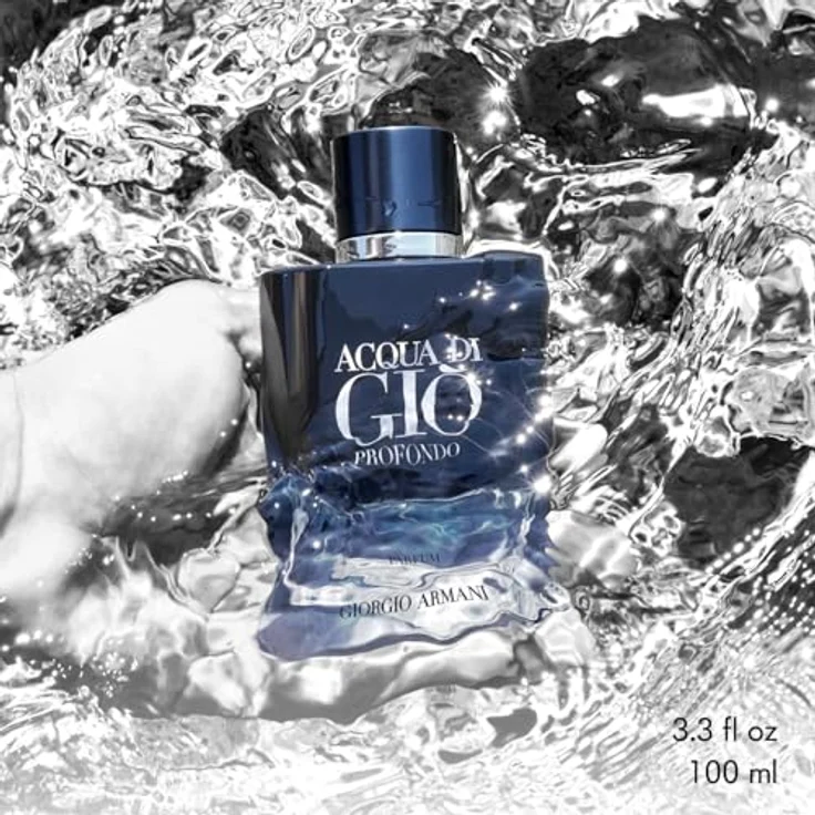 Armani Beauty Giorgio Armani Acqua di Giò Pour Homme Eau de Parfum für Herren, 100 ml - Marine Notes, Bergamot, Cypress, Lavender, Rosemary, Patchouli, Musk – Bild 4