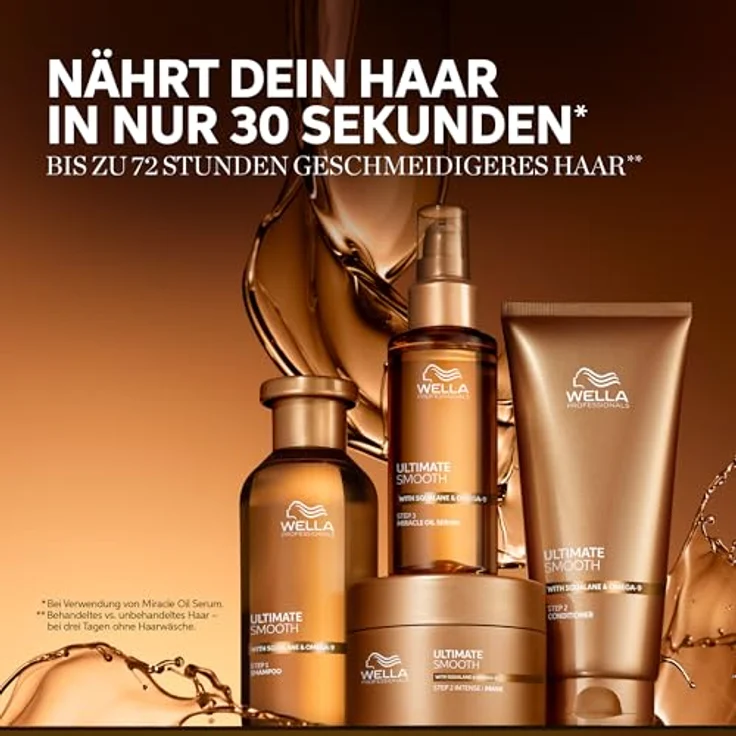 Wella Professionals Ultimate Smooth Conditioner - Pflegende Haarspülung Mit Squalan & Omega 9 - Für Trockenes, Stumpfes & Krauses Haar (1 l) – Bild 4