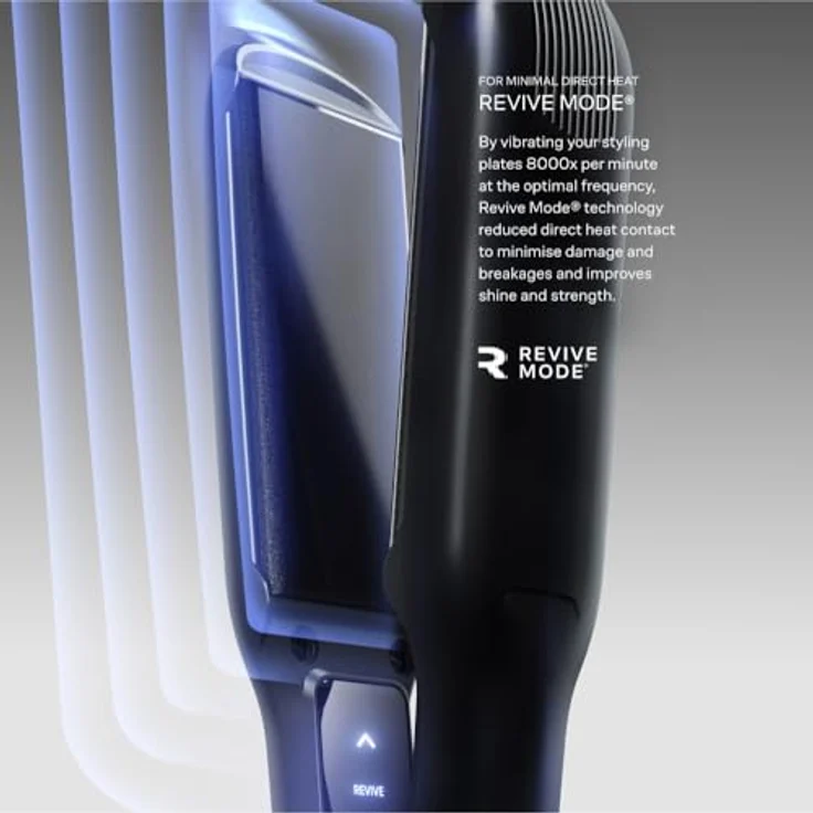 Cloud Nine The Wide Iron, Glätteisen mit breiten Sericite-Platten, Revive Mode & 11 Temperatureinstellungen (100–200 °C), schwarz - für gesundes Styling von dickem & langem Haar – Bild 3