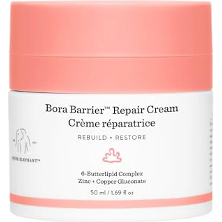 Drunk Elephant Bora Barrier Repair Cream, ultra-reichhaltige Gesichtscreme für sehr trockene Haut, 50 ml – Bild 1