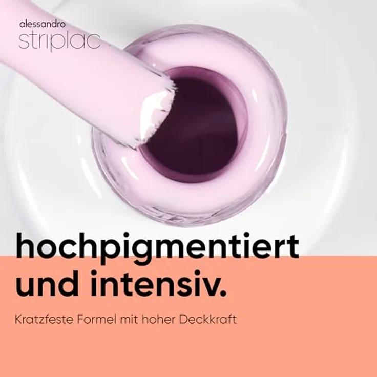 alessandro Striplac UV-Nagellack Lavender Lemonade, kratzfest & deckend für bis zu 15 Tage, schonende Abziehtechnologie, vegan, Pastell-Lila, 6,5ml – Bild 3