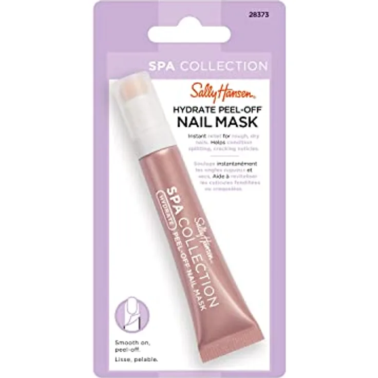 Sally Hansen, Spa-Collection Hydrate Peel-Off, feuchtigkeitsspendende Peel-off-Nagelmaske mit Hyaluronsäure für trockene Nägel und Nagelhaut, 8 ml
