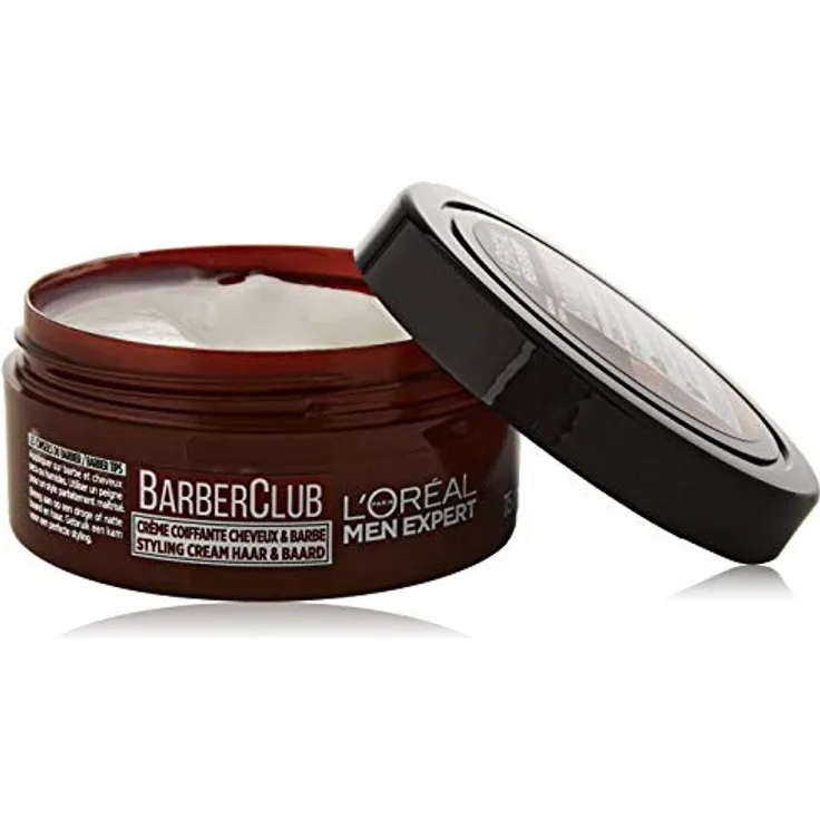 L'Oreal Men Expert Barber Club Bart und Haar Styling Pomade (1 x 75 ml)