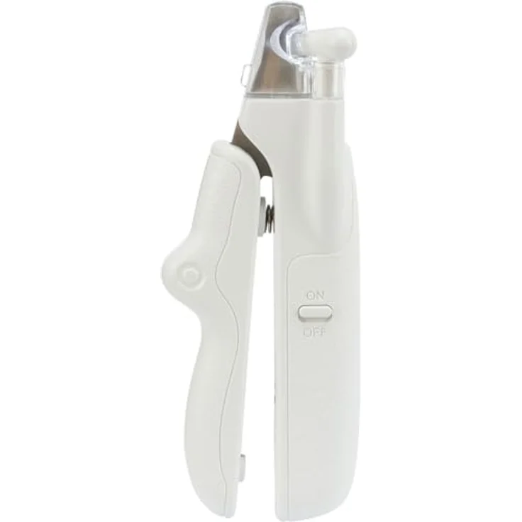 TRIXIE Nagelzange Krallenschere mit LED-Licht, rostfreier Edelstahl, 15 cm, inkl. Batterien LR44 – Bild 1